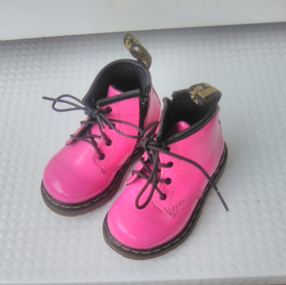 Dr. Martens Other - Dr. Martens Patent Pink toddler boot Size 5